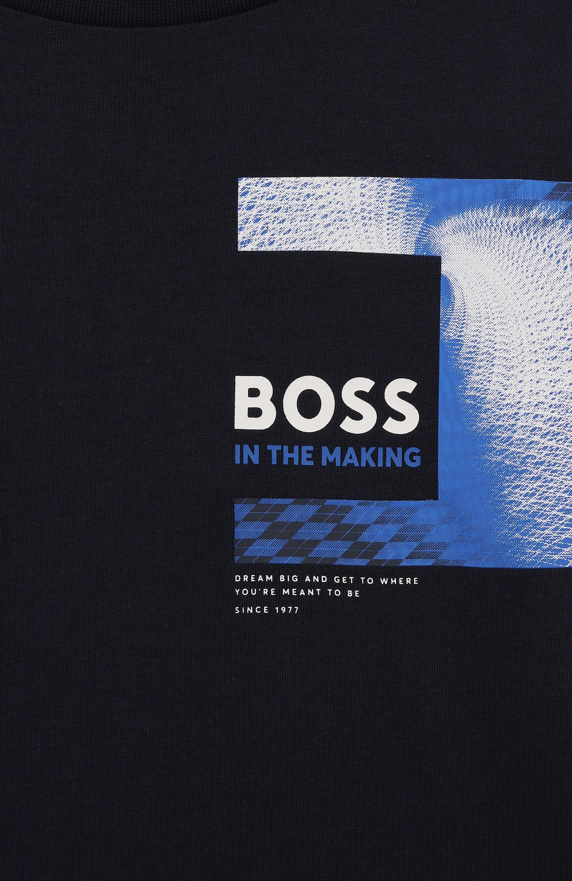 Хлопковый лонгслив BOSS, арт. J51215/6A-12A, фото 3