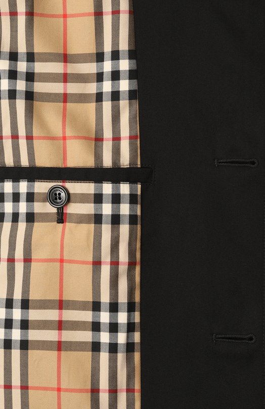 Хлопковый плащ Burberry 8079394 Чёрный  8079394 Фото 7