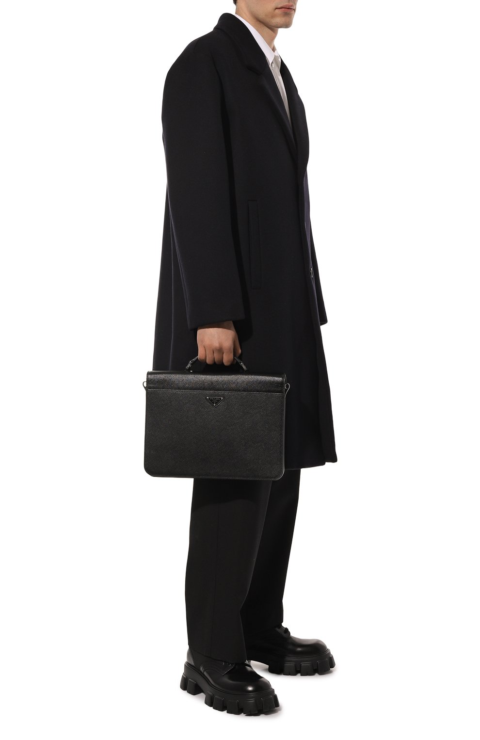 Кожаная сумка для ноутбука PRADA, арт. 2VB010-9Z2-F0002-OOO, фото 7