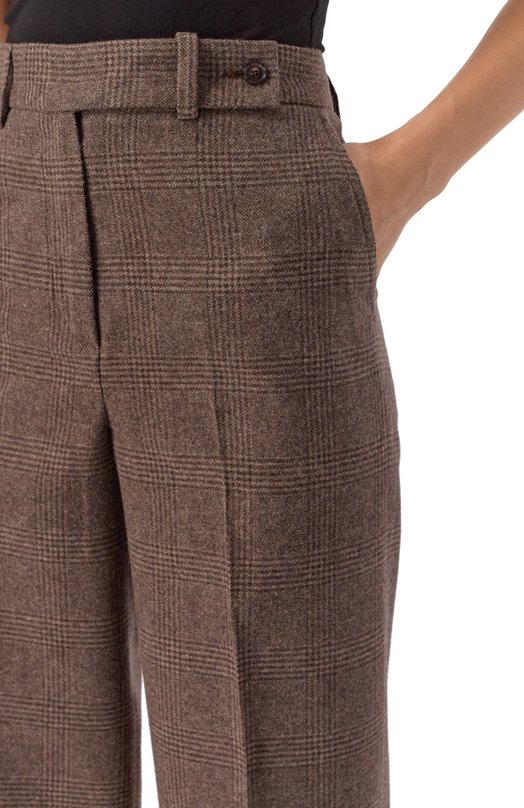 Брюки из шерсти и кашемира Kiton D48109K0550G02 Коричневый  D48109K0550G02 Фото 5