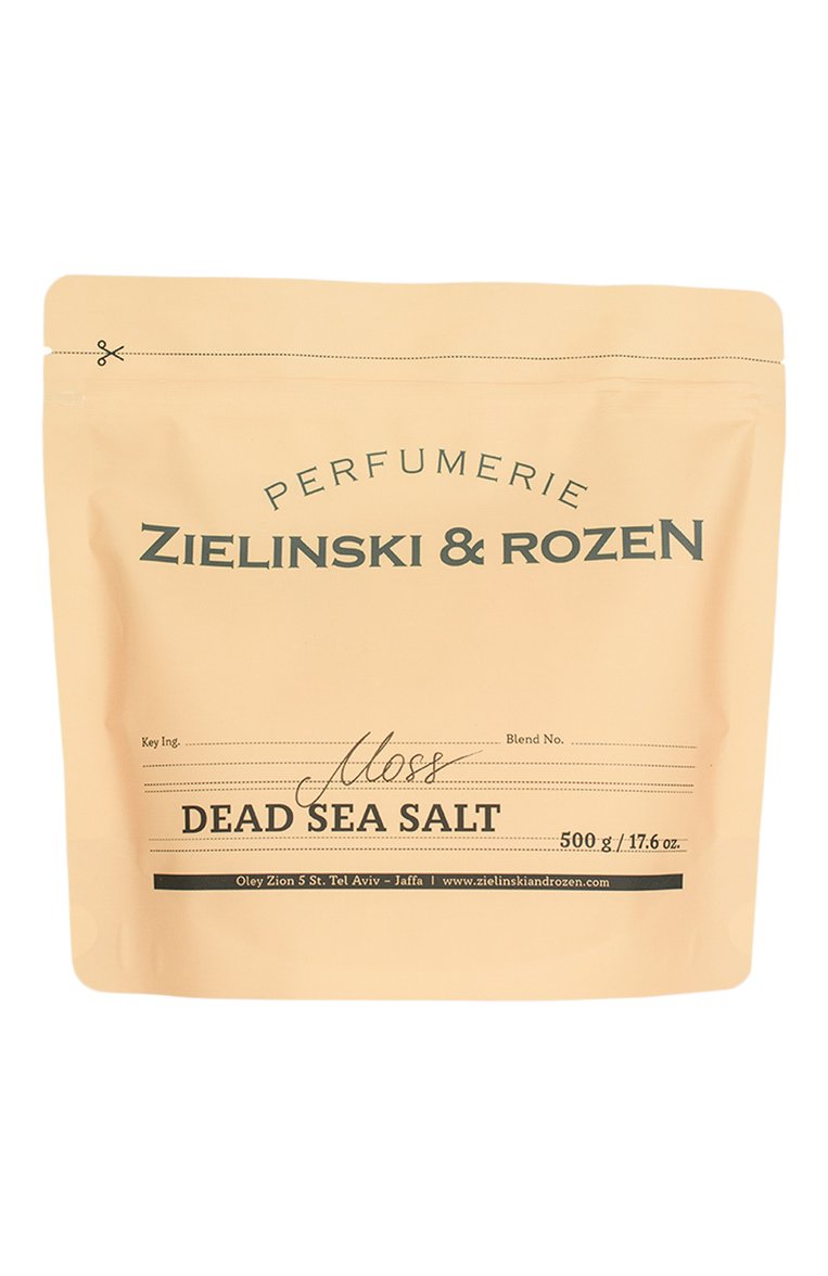 Соль мертвого моря moss (500g) ZIELINSKI&ROZEN бесцветного цвета, арт. 7290018419533 | Фото 1 (Тип продукта: Соли; Назначение: Для тела; Региональные ограничения белый список (Axapta Mercury): Не проставлено; Нос: Не проставлено; Косметика кросс-кт: Уход У)