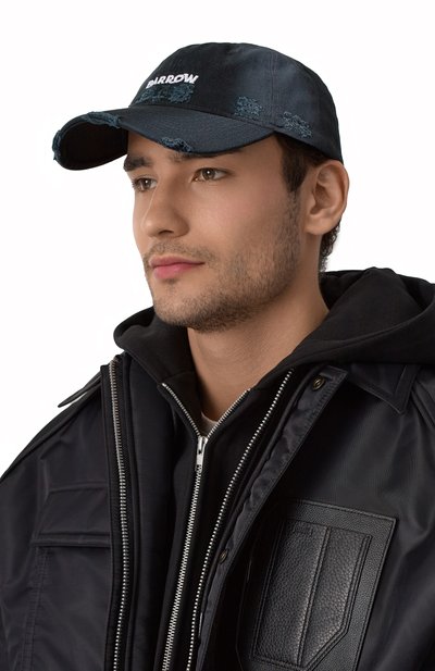 Хлопковая бейсболка BARROW черного цвета по цене 8755 руб., арт. S5BWMABC099, фото 2 Хлопковая бейсболка BARROW, арт. S5BWMABC099, фото 2