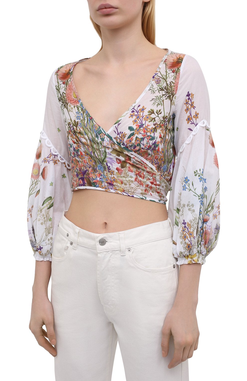 Хлопковая блуза CHARO RUIZ IBIZA, арт. 212102, фото 3