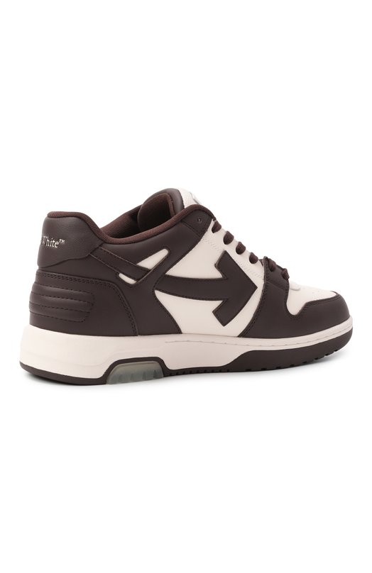 Кожаные кеды Out of Office Off-White 0MIA189S25LEA002 Коричневый  0MIA189S25LEA002 Фото 5