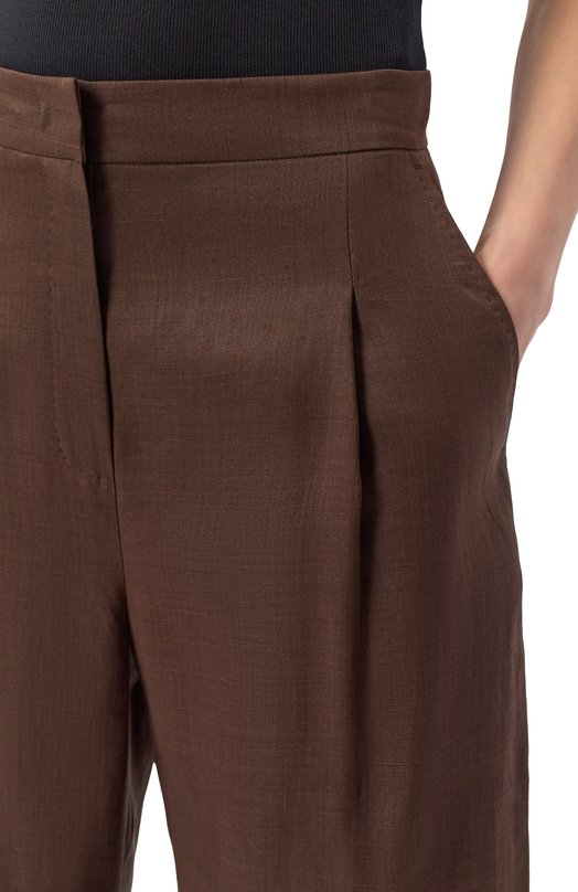 Брюки Max Mara Studio DAZZY Коричневый  DAZZY Фото 5