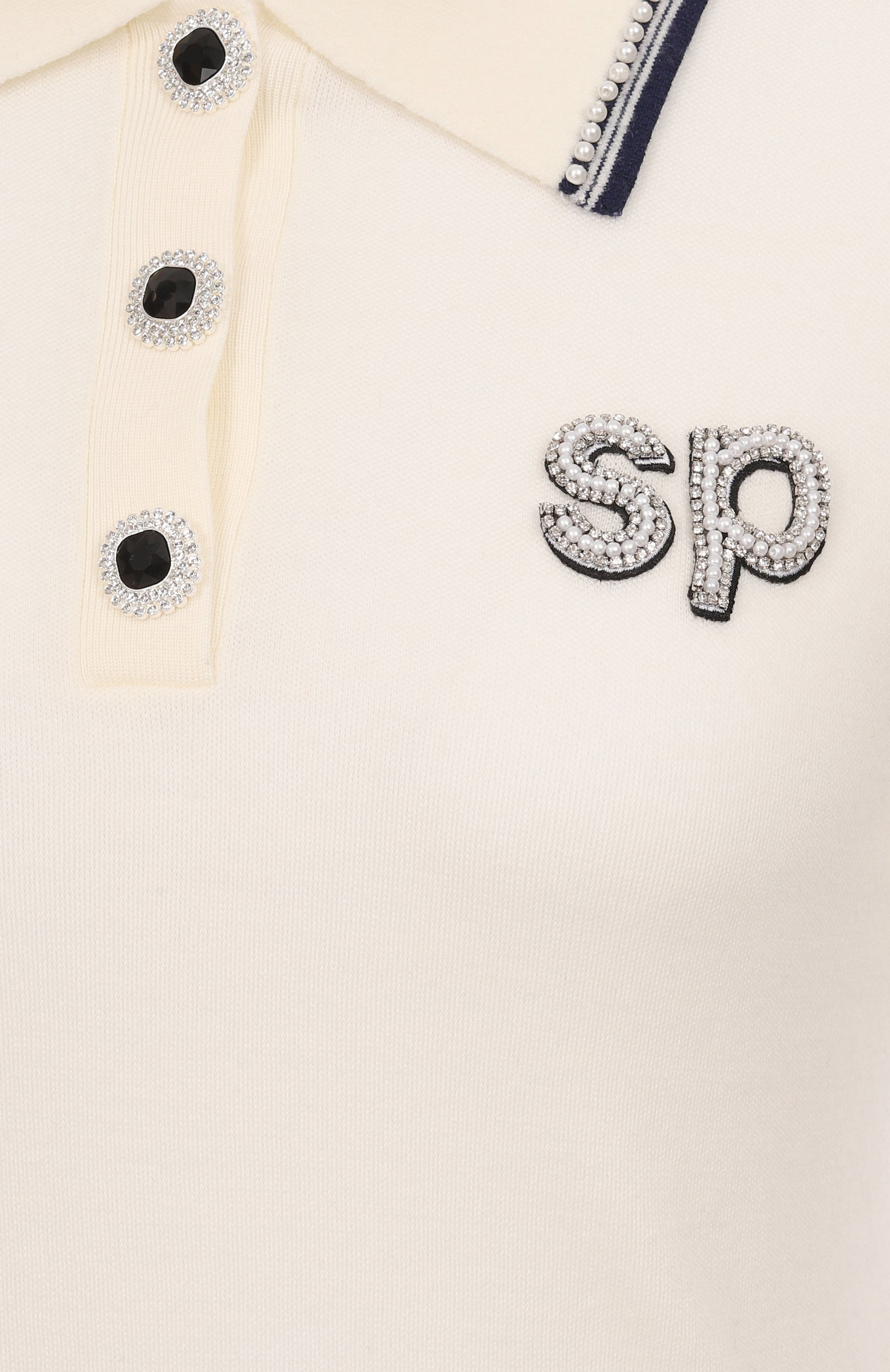 Шерстяное поло SELF-PORTRAIT, арт. SS25123TAC, фото 6