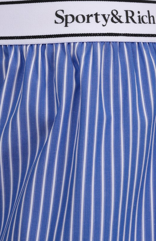Хлопковые шорты Sporty and Rich SH015612300ST02 Голубой  SH015612300ST02 Фото 6