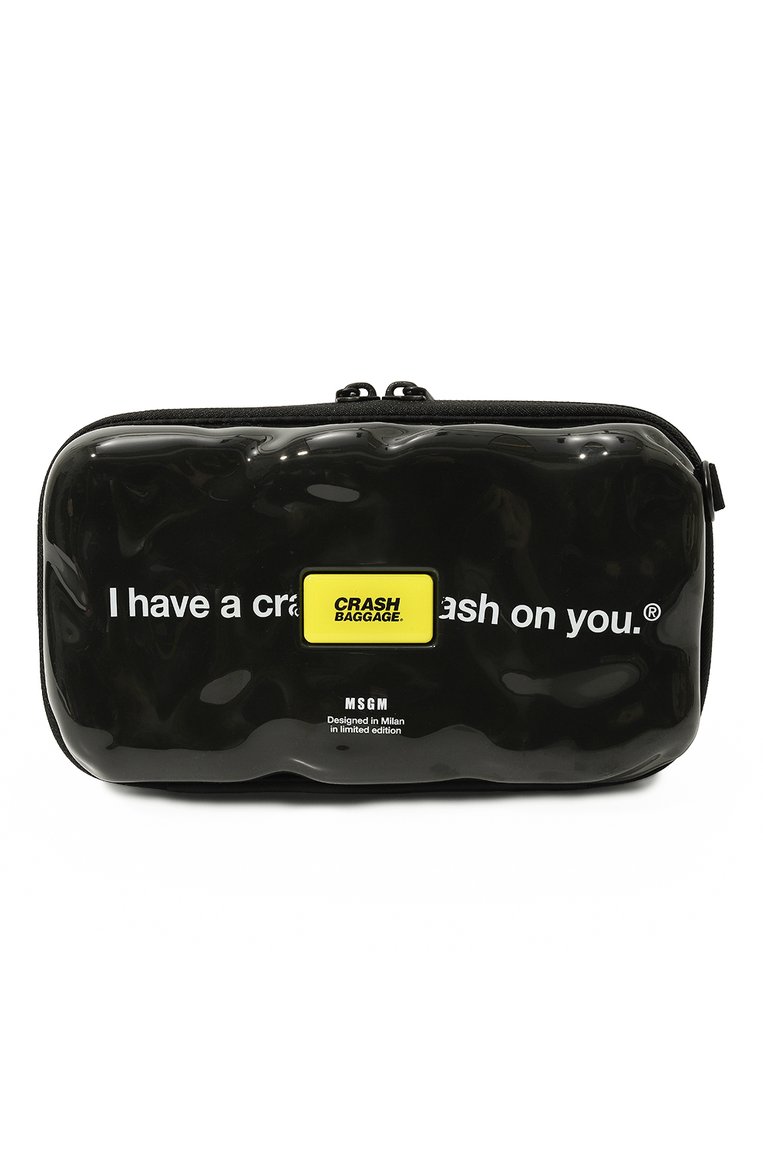 Мужская сумка msgm x crash baggage mini icon MSGM черного цвета, арт. 3640X3 998 | Фото 6 (Материал: Пластик; Материал сплава: Проставлено; Ремень/цепочка: На ремешке; Драгоценные камни: Проставлено; Размер: small)