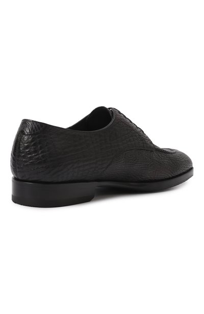 Кожаные дерби STEFANO RICCI черного цвета по цене 263500 руб., арт. U002_C5251/SHK, фото 5 Кожаные дерби STEFANO RICCI, арт. U002_C5251/SHK, фото 5