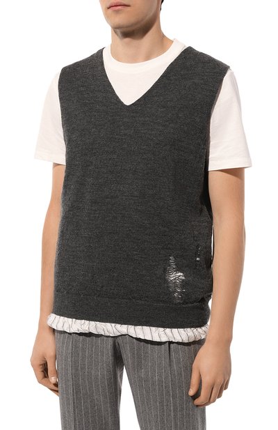 Шерстяной жилет MAISON MARGIELA, арт. SI1HA0007/S17784, фото 3