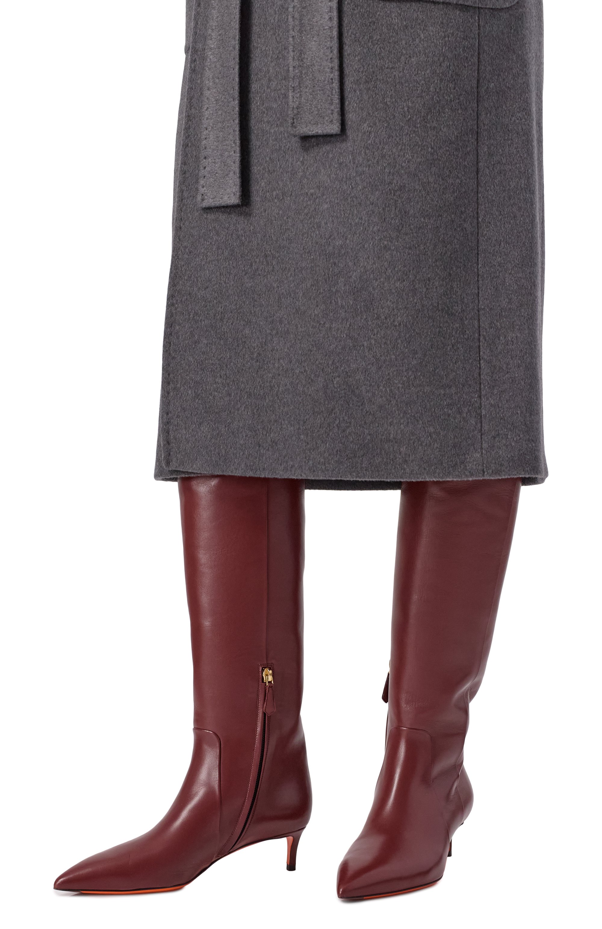 Кожаные сапоги SANTONI, арт. WSLG71756HI2NHPE, фото 2