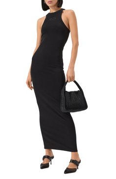 Женская сумка ryan ALEXANDER WANG черного цвета, арт. 20125R91T | Фото 7 (Материал сплава: Проставлено; Драгоценные камни: Проставлено; Материал: Текстиль; Размер: small; Женское Кросс-КТ: Вечерняя сумка)