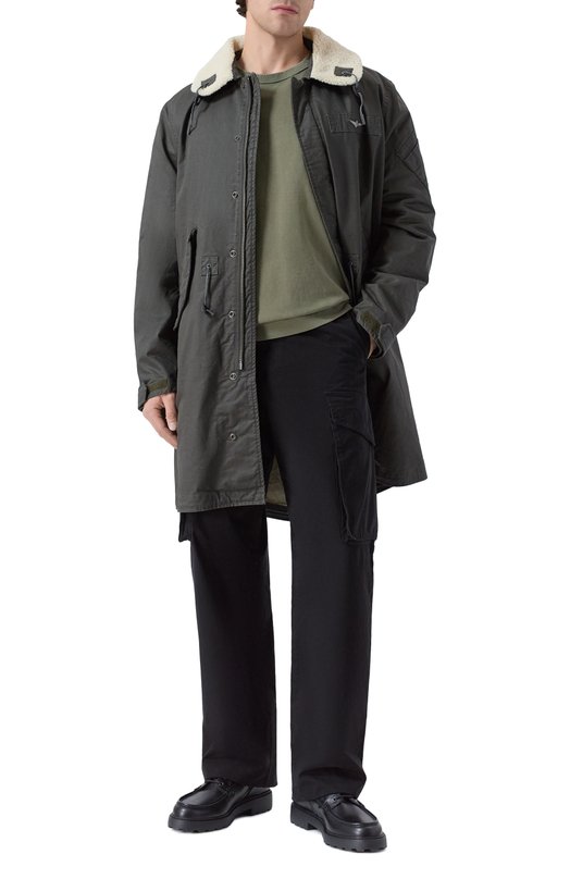 Хлопковая парка Aeronautica Militare AB3020UCT04215 Серый  AB3020UCT04215 Фото 2