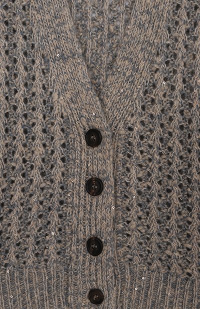 Кардиган из шерсти и кашемира BRUNELLO CUCINELLI, арт. BGMM52606A, фото 3