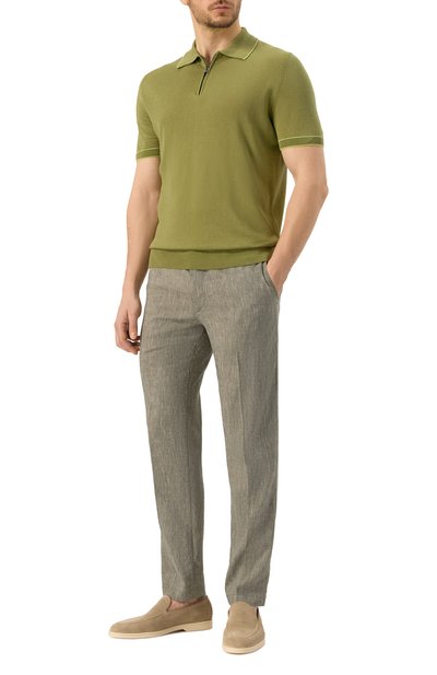 Брюки изо льна и вискозы BOSS, арт. 50540480, фото 2