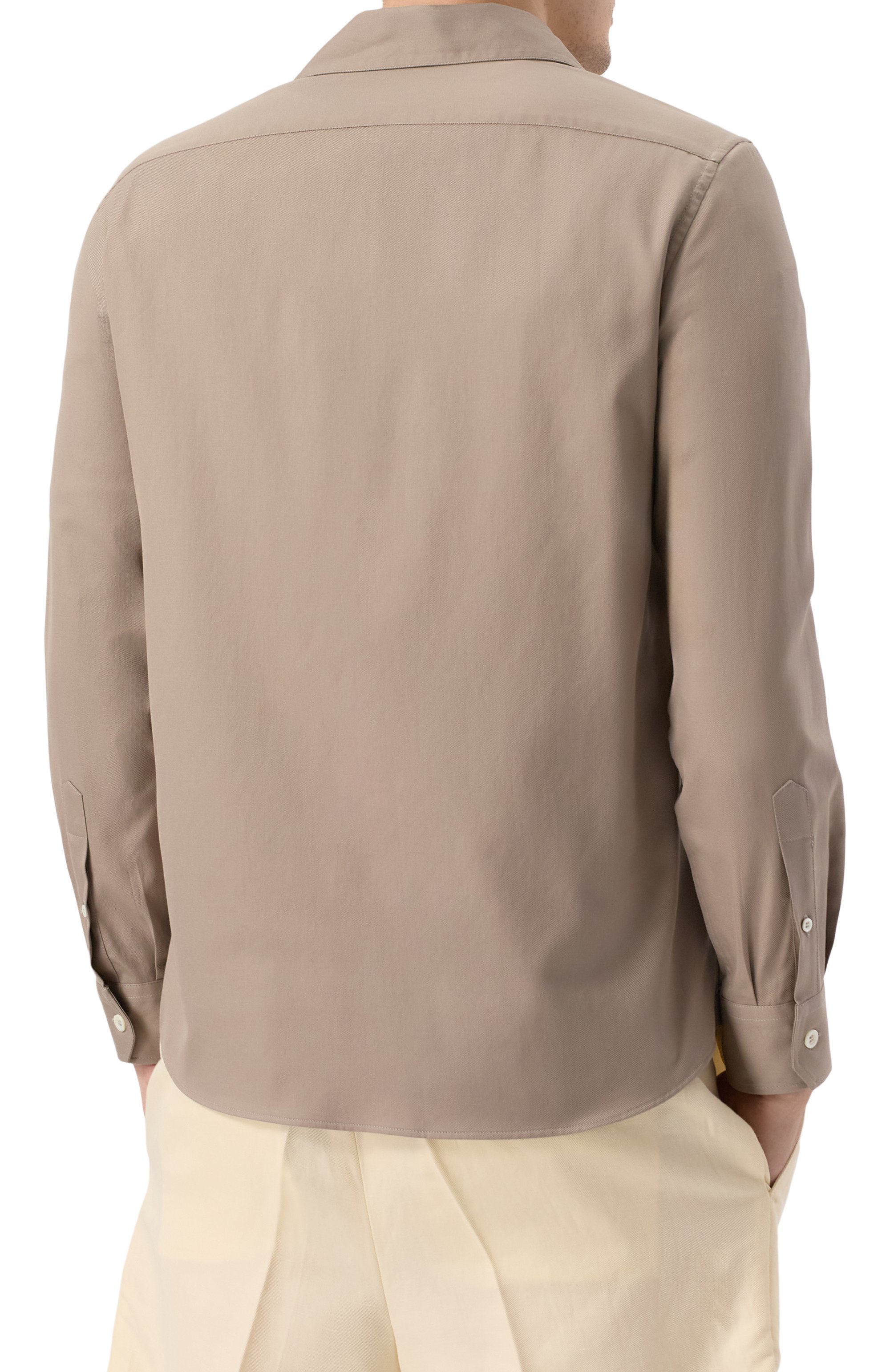 Хлопковая рубашка BRUNELLO CUCINELLI, арт. MW6040658, фото 4