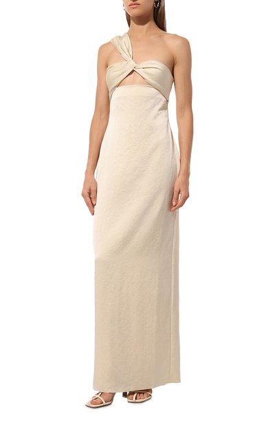 Платье NANUSHKA кремового цвета по цене 83350 руб., арт. NW24RSDR02471, фото 3 Платье NANUSHKA, арт. NW24RSDR02471, фото 3