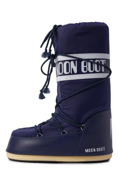 Текстильные сапоги icon MOON BOOT синего цвета по цене 24400 руб., арт. 80D1400440, фото 3 Текстильные сапоги icon MOON BOOT, арт. 80D1400440, фото 3