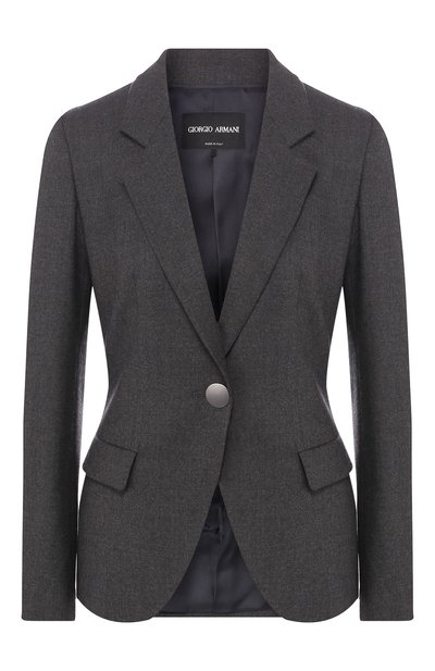 Женский однотонный жакет из кашемира GIORGIO ARMANI, арт. 8WHGG010/T0029