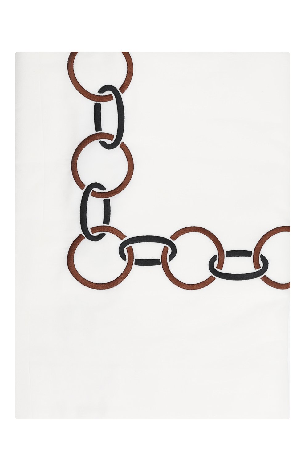 Пододеяльник links embroidery FRETTE коричневого цвета по цене 106000 руб., арт. FR6568 E3600 200A, фото 1 Пододеяльник links embroidery FRETTE, арт. FR6568 E3600 200A, фото 1