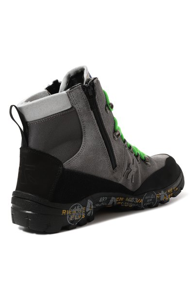 Кожаные ботинки PREMIATA WILL BE серого цвета по цене 31800 руб., арт. TREK M/15M301513/JUN, фото 3 Кожаные ботинки PREMIATA WILL BE, арт. TREK M/15M301513/JUN, фото 3