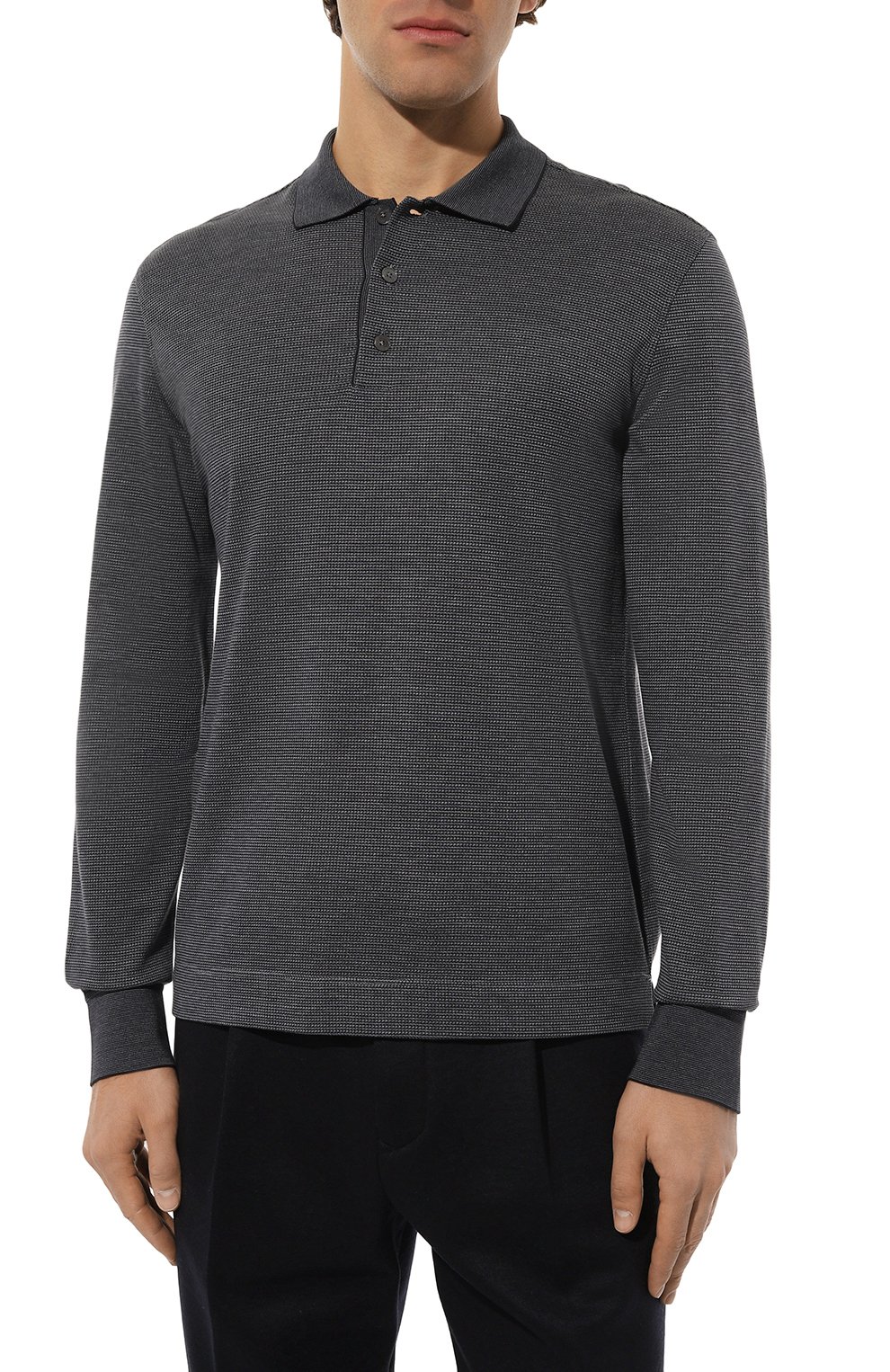 Поло из хлопка и шелка ZEGNA, арт. UC381A6/C748B09, фото 3