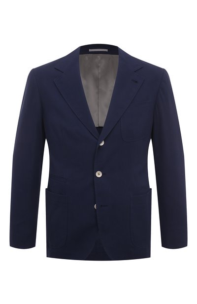 Мужской хлопковый пиджак BRUNELLO CUCINELLI, арт. MS4617BND