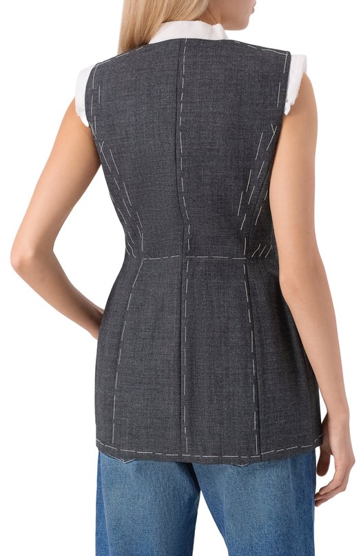 Шерстяной жилет Moschino A1001/5417 Серый  A1001/5417 Фото 4