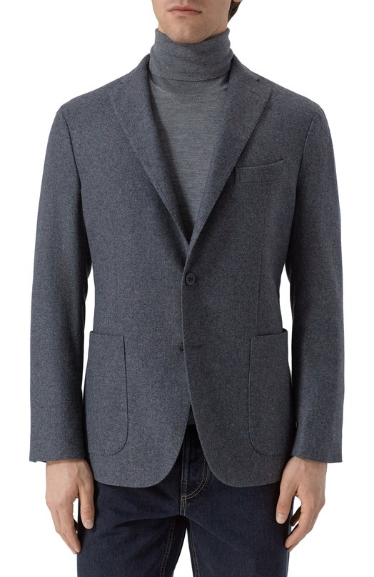 Шерстяной пиджак Boglioli N1302E/FB5108 Серый  N1302E/FB5108 Фото 3