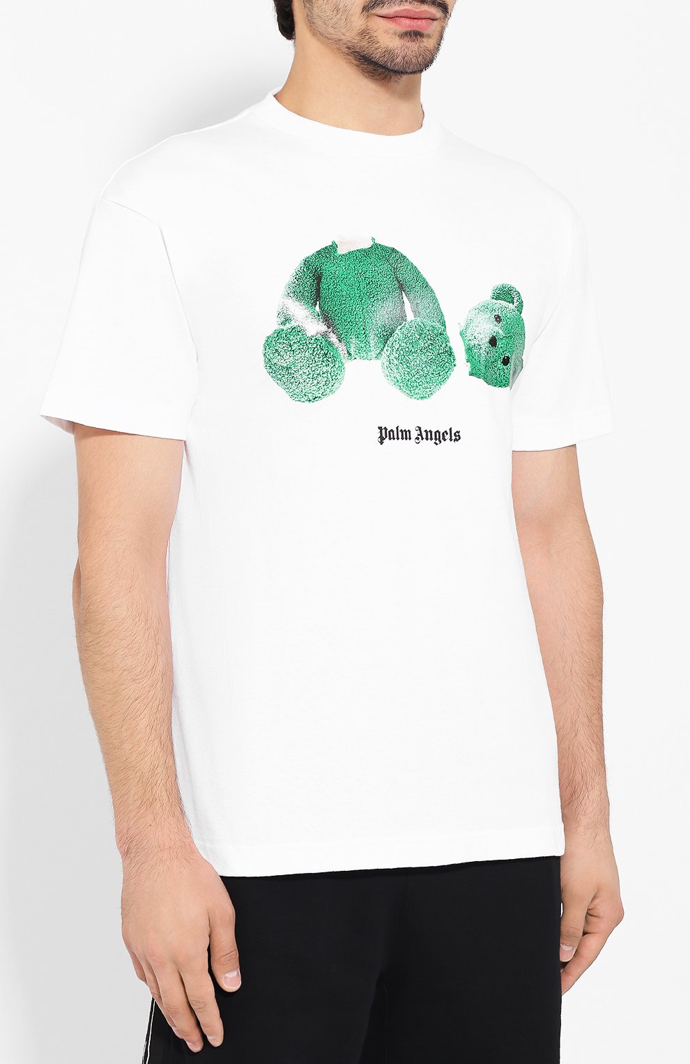 Хлопковая футболка PALM ANGELS, арт. PMAA001F194130030140, фото 3