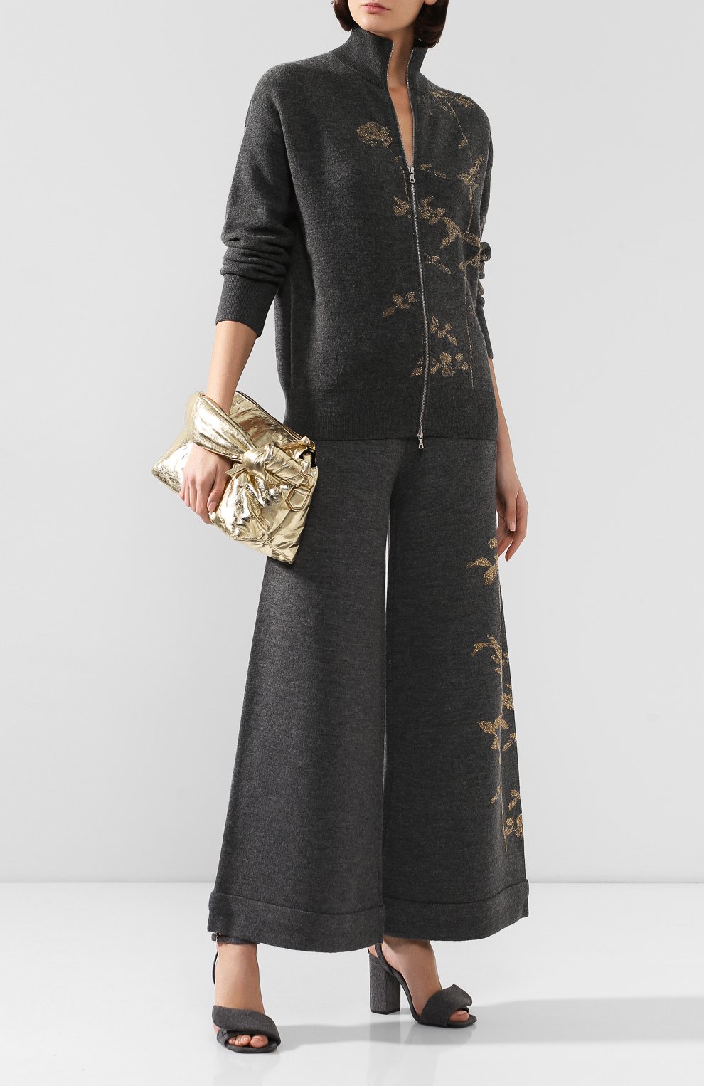 Шерстяной кардиган DRIES VAN NOTEN серого цвета по цене 57900 руб., арт. 192-11215-8726, фото 2 Шерстяной кардиган DRIES VAN NOTEN, арт. 192-11215-8726, фото 2