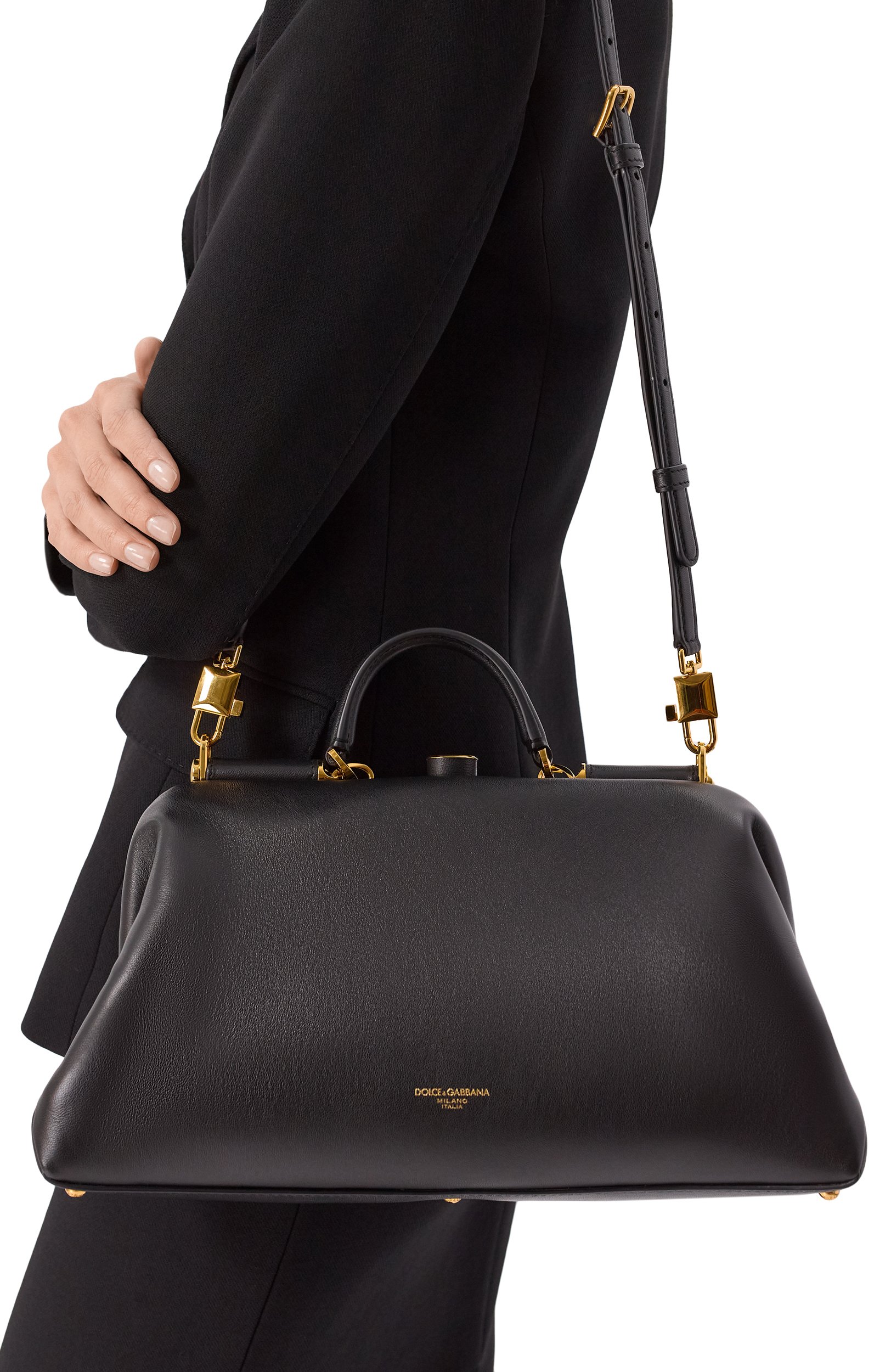 Сумка grandma large DOLCE & GABBANA черного цвета по цене 412500 руб., арт. BB7992/BF984, фото 2 Сумка grandma large DOLCE & GABBANA, арт. BB7992/BF984, фото 2