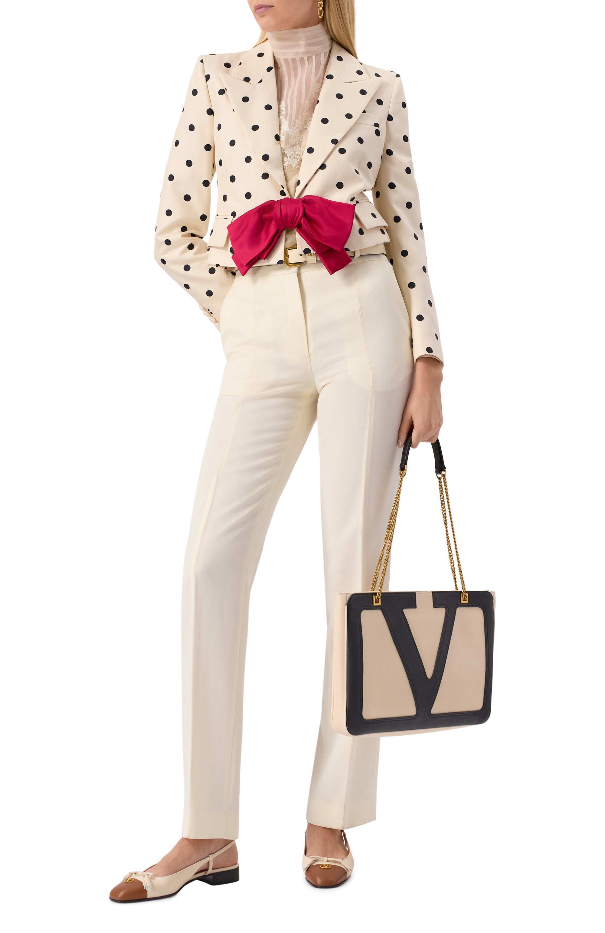 Шелковый жакет VALENTINO, арт. 6B0CE466/9AF, фото 2