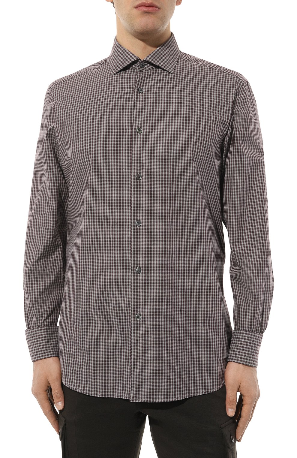 Хлопковая рубашка ZEGNA, арт. UCX21A6/SRF5, фото 3