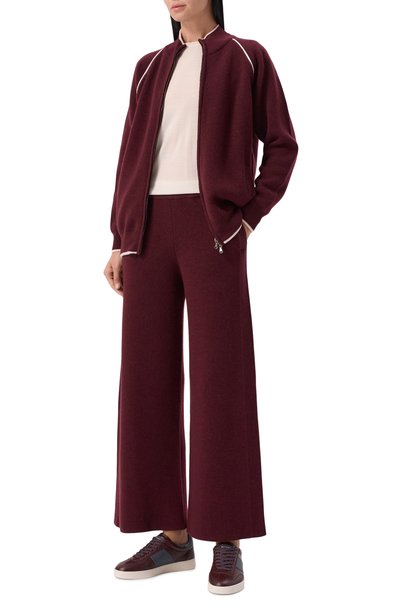 Кожаные кеды KITON бордового цвета по цене 98950 руб., арт. DSSCHITN01461, фото 3 Кожаные кеды KITON, арт. DSSCHITN01461, фото 3