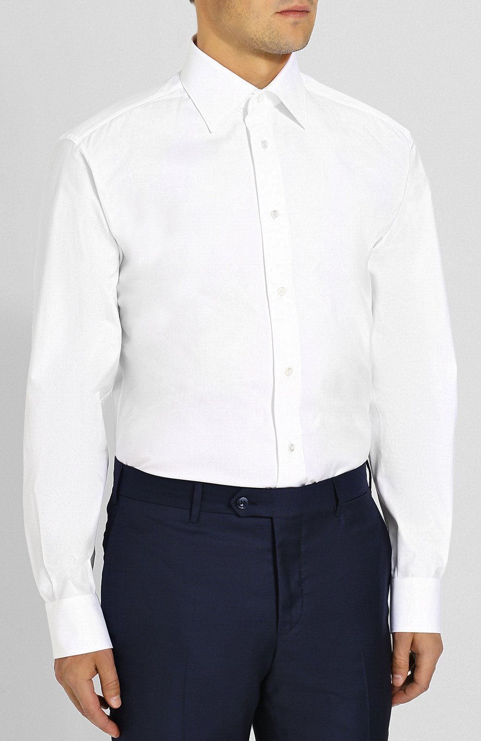 Хлопковая  сорочка с воротником кент BRIONI, арт. RCLU1Z/PZ063, фото 3