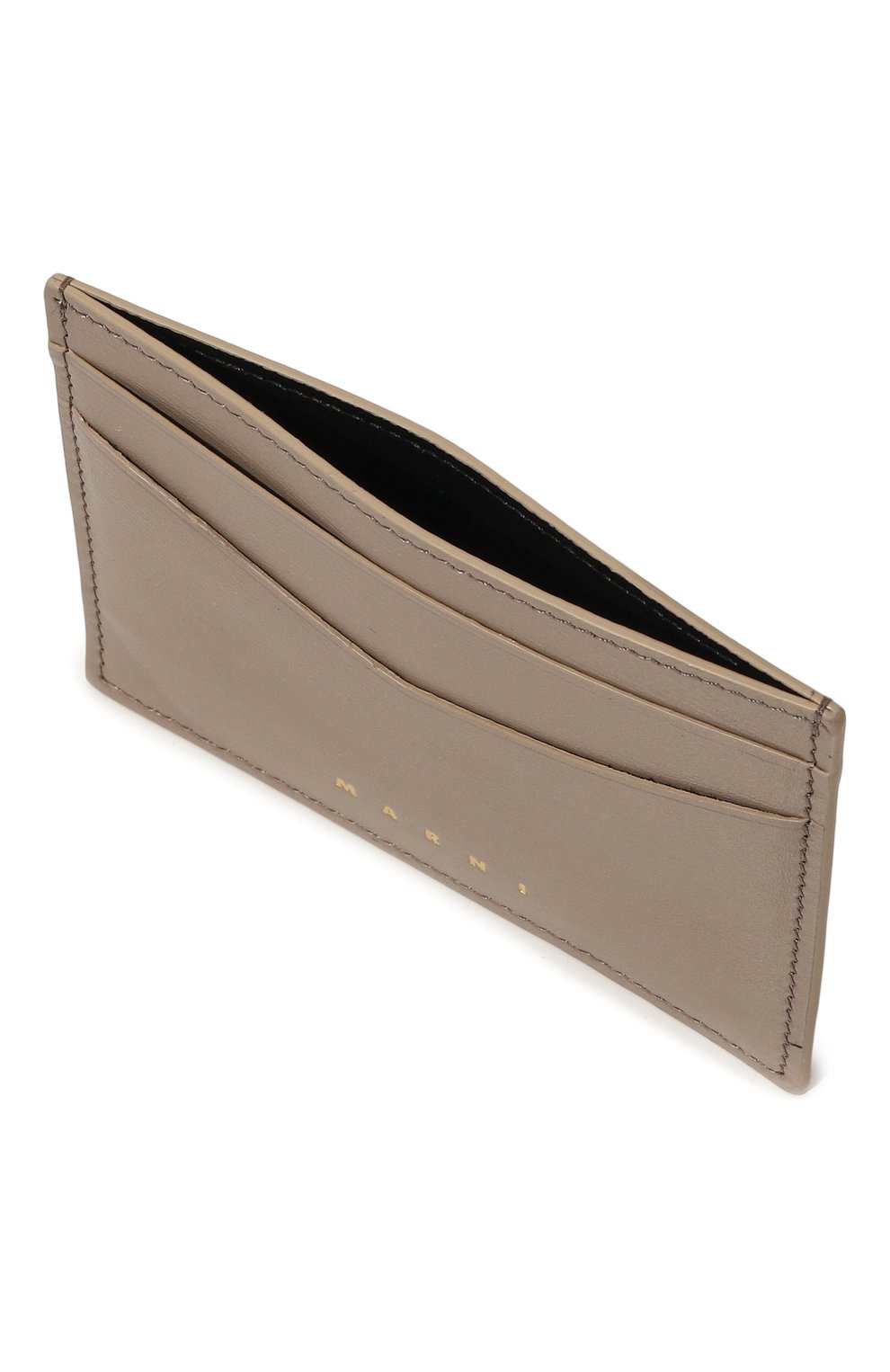Кожаный футляр для кредитных карт MARNI темно-бежевого цвета по цене 26150 руб., арт. PFM00102U0/P6039, фото 3 Кожаный футляр для кредитных карт MARNI, арт. PFM00102U0/P6039, фото 3