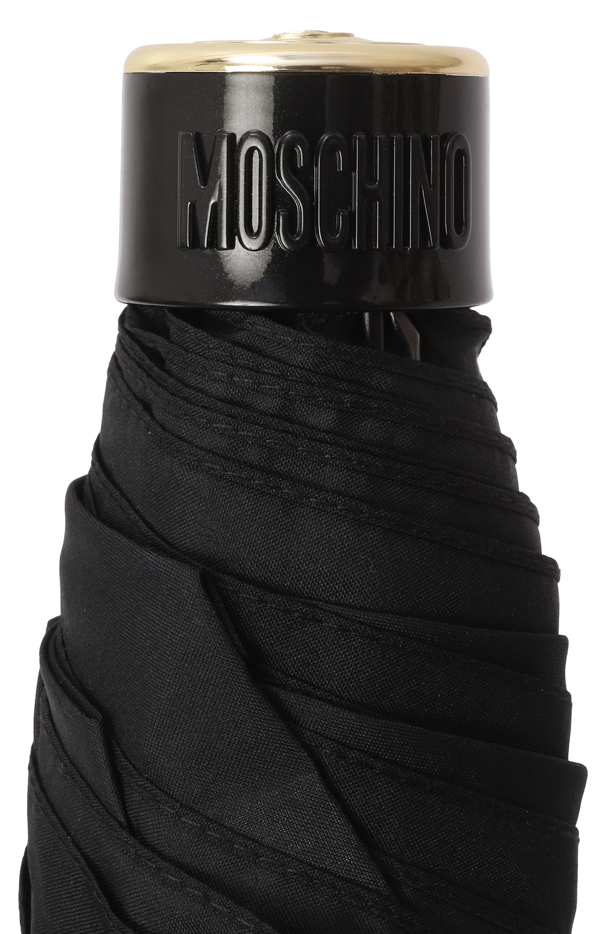 Складной зонт MOSCHINO черного цвета по цене 9655 руб., арт. 8188 SUPERMINI, фото 6 Складной зонт MOSCHINO, арт. 8188 SUPERMINI, фото 6