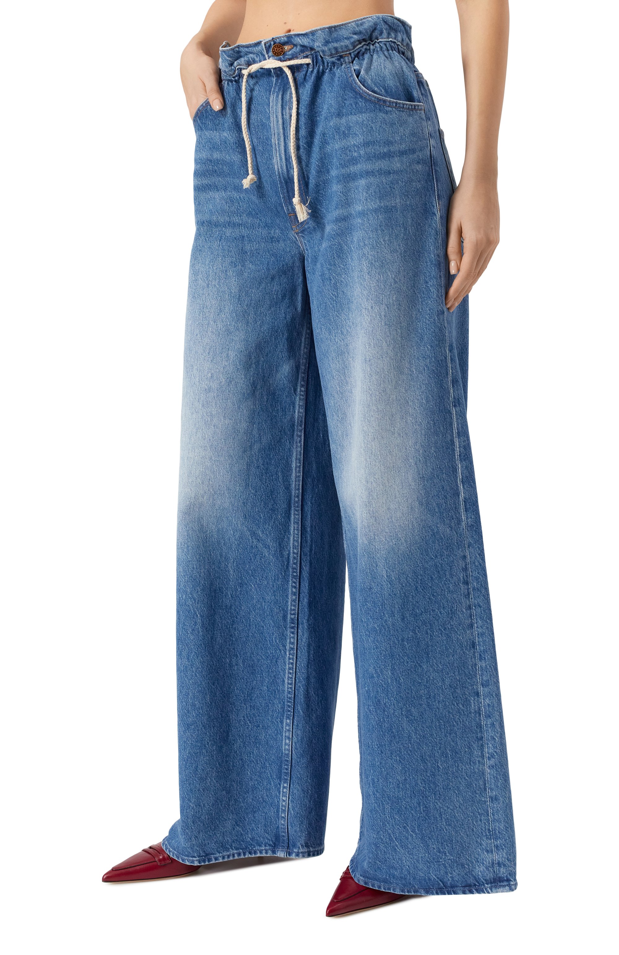 Джинсы MOTHER синего цвета по цене 51900 руб., арт. 11298-1321, фото 3 Джинсы MOTHER, арт. 11298-1321, фото 3