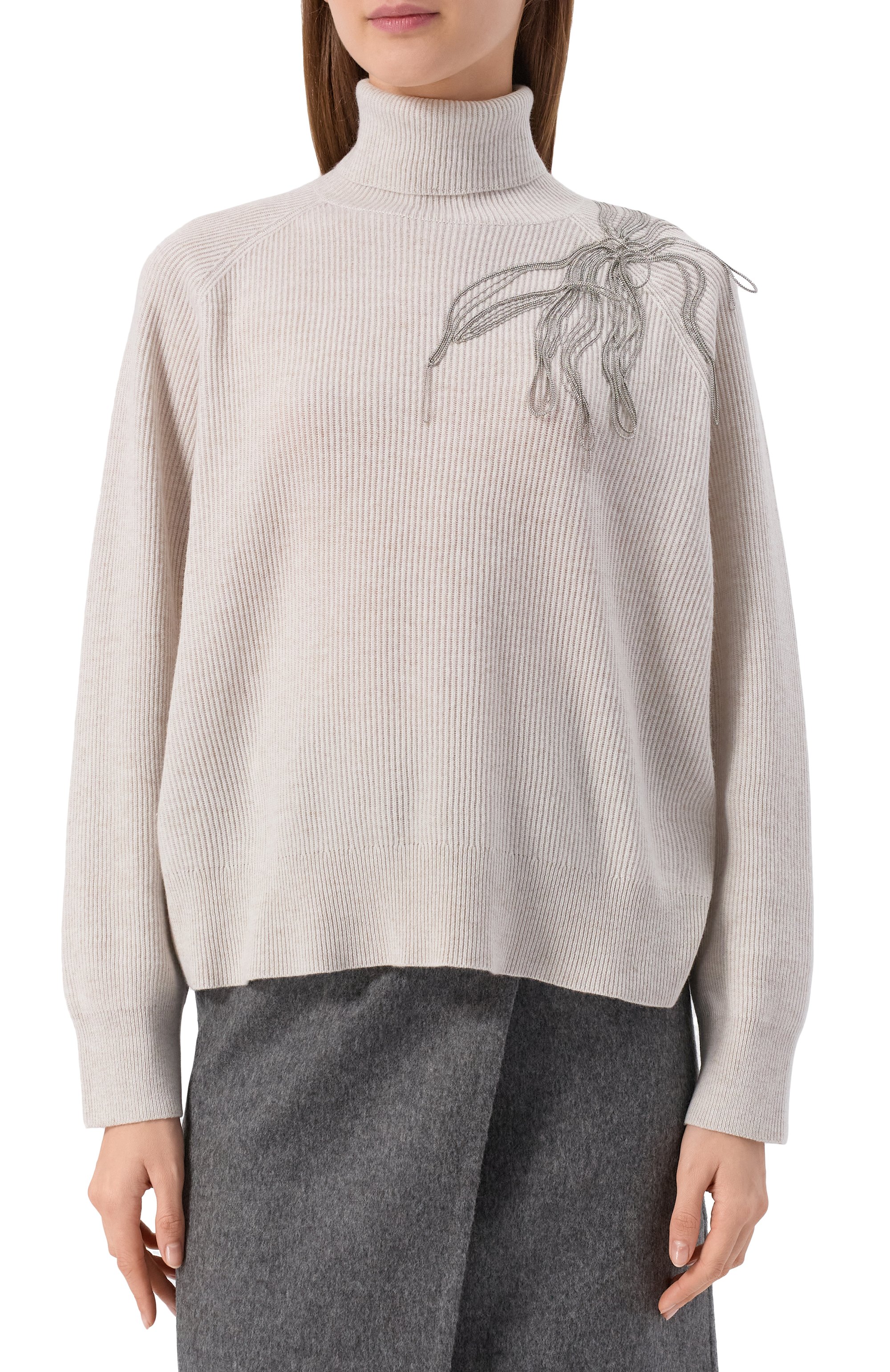 Кашемировый свитер BRUNELLO CUCINELLI, арт. M12218903, фото 3