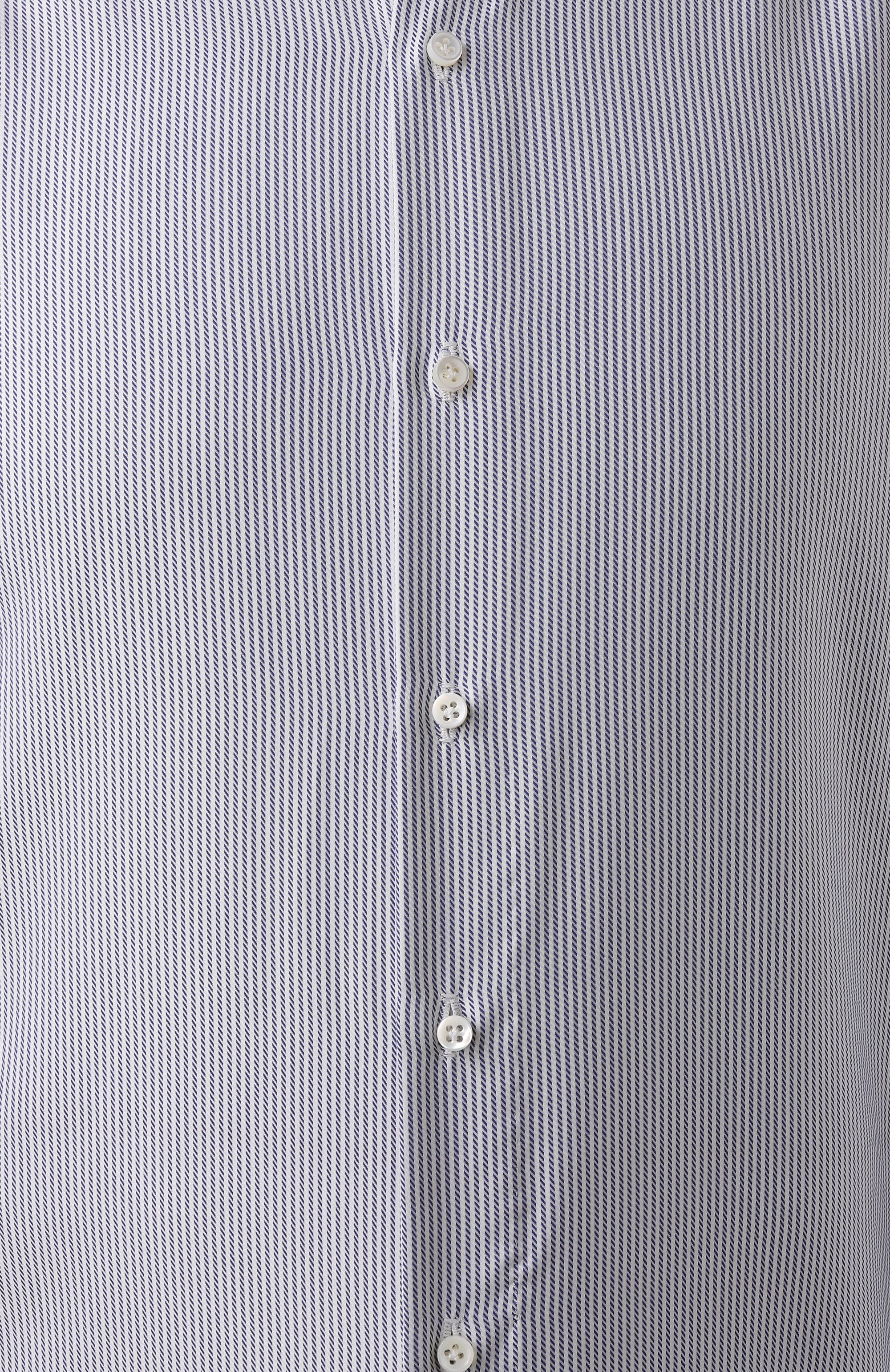 Хлопковая сорочка LUIGI BORRELLI синего цвета по цене 48200 руб., арт. PS30051/ACHILLE/ST/EV1/PC, фото 6 Хлопковая сорочка LUIGI BORRELLI, арт. PS30051/ACHILLE/ST/EV1/PC, фото 6