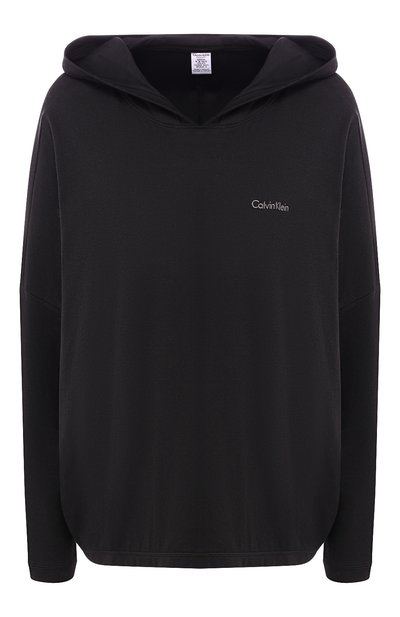 Женский худи из смеси хлопка и вискозы с капюшоном CALVIN KLEIN, арт. QS6120E