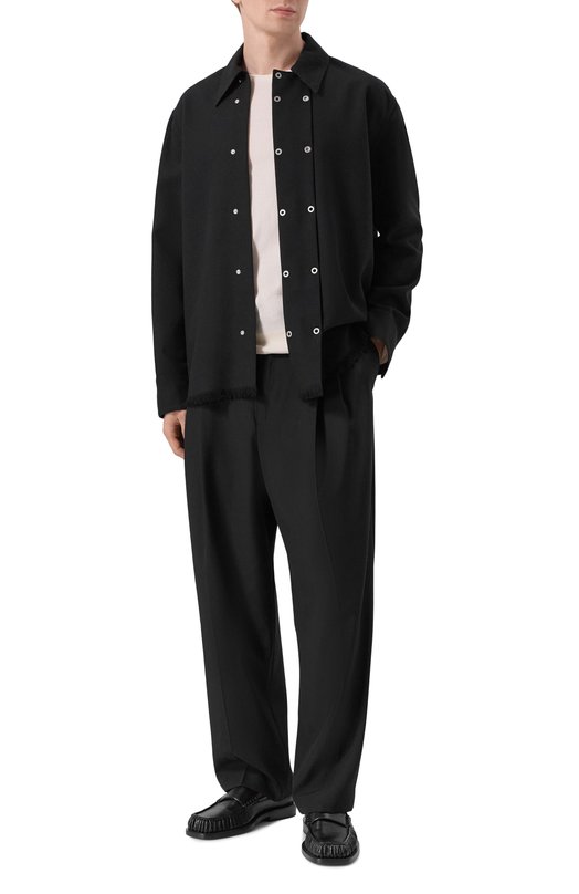Шерстяная рубашка Jil Sander J21DL0254/J41557 Чёрный  J21DL0254/J41557 Фото 2