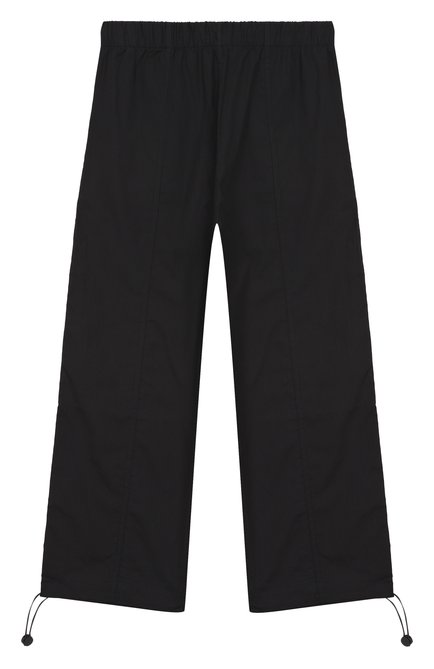 Детские хлопковые брюки MSGM KIDS черного цвета, арт. S5MSJGPA260 | Фото 2 (Материал сплава: Проставлено; Материал внешний: Хлопок; Нос: Не проставлено)