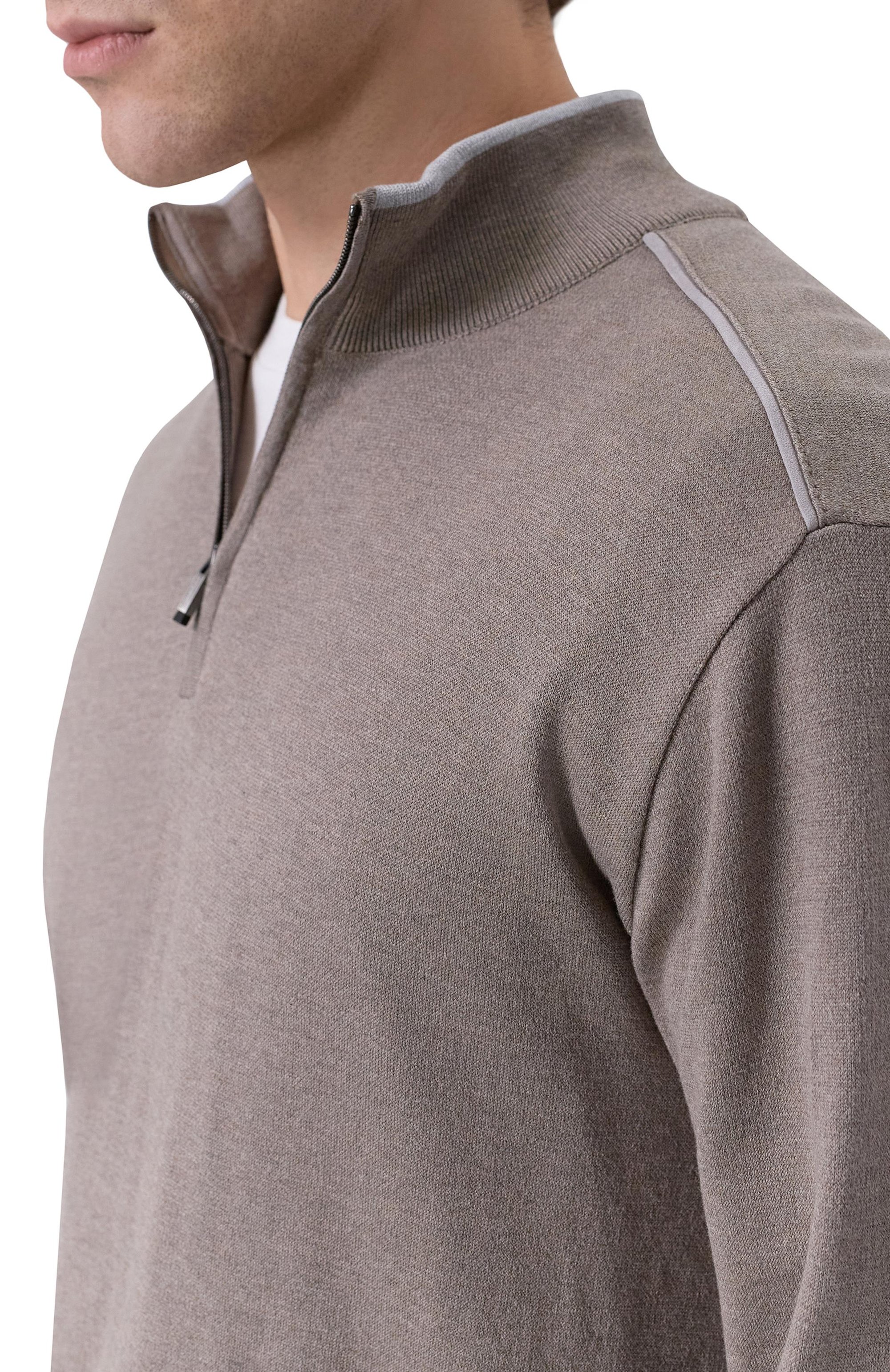 Джемпер из шелка и хлопка PAUL&SHARK хаки цвета по цене 86300 руб., арт. 26411637_001, фото 5 Джемпер из шелка и хлопка PAUL&SHARK, арт. 26411637_001, фото 5