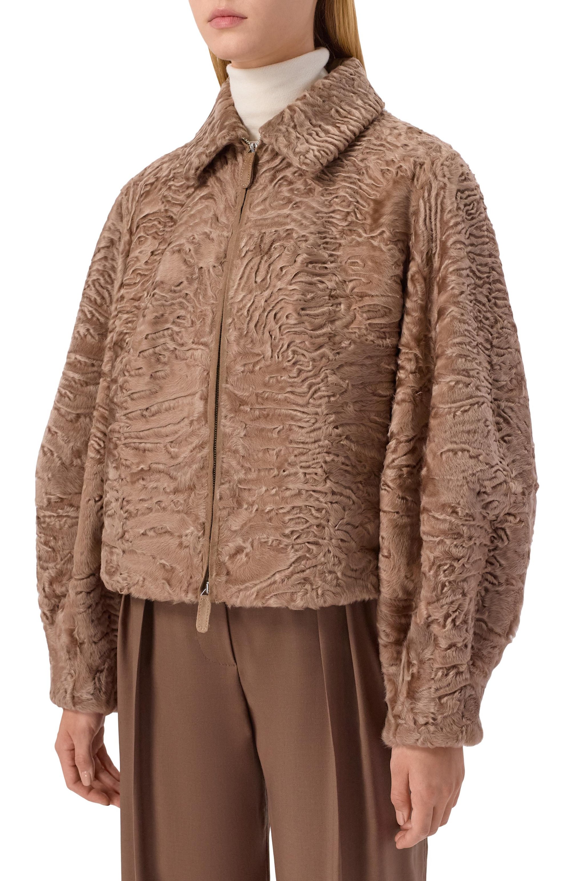 Шуба из свакары MVST, арт. M018/SWAKARA NOUGAT, фото 3