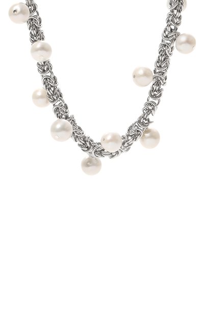 Колье VIEN серебряного цвета по цене 45900 руб., арт. 2424-190, фото 3 Колье VIEN, арт. 2424-190, фото 3