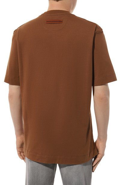 Хлопковая футболка ZEGNA, арт. UD364A7/D777, фото 4
