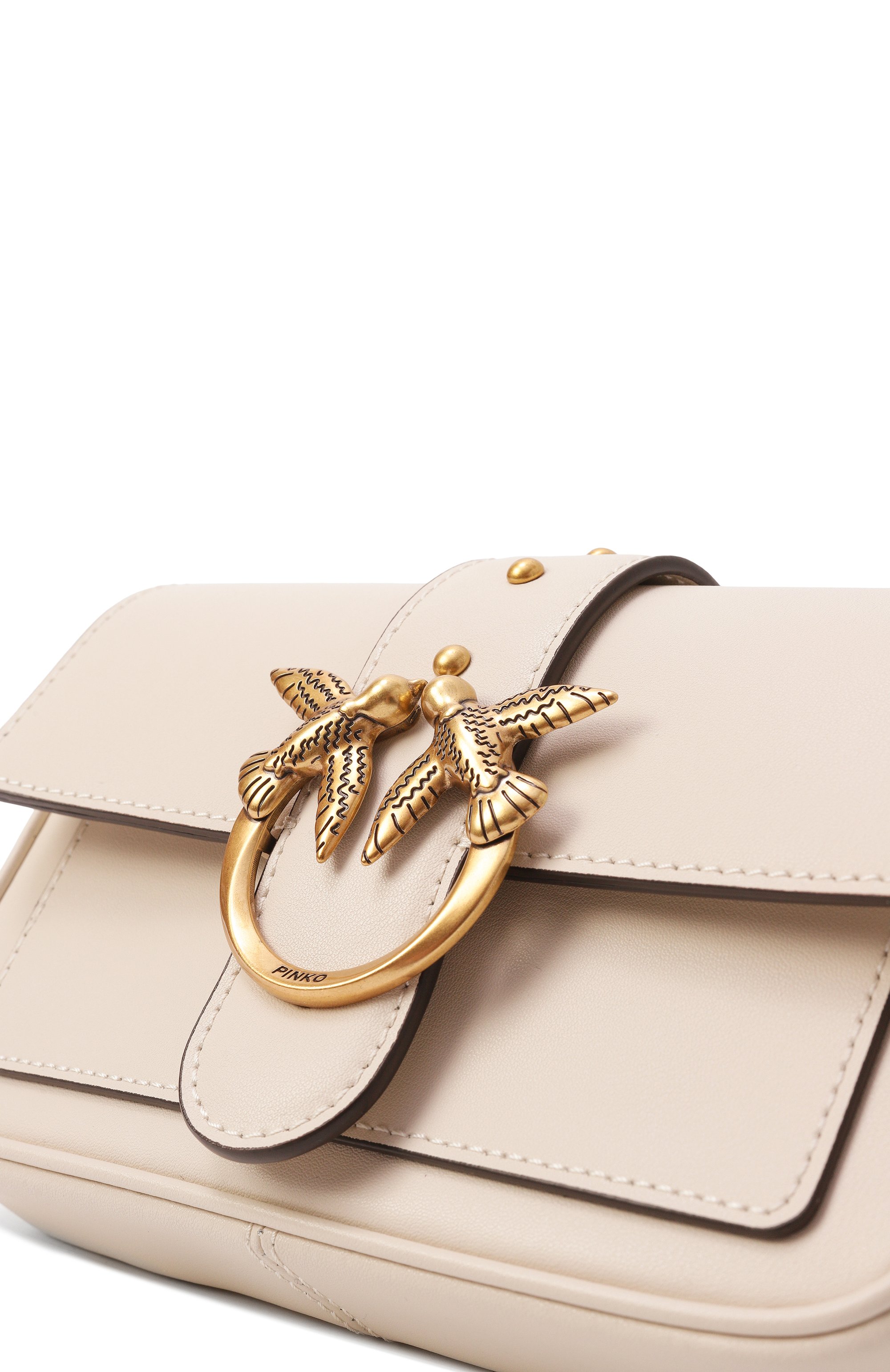 Сумка love one PINKO кремового цвета по цене 28950 руб., арт. 100061/A0F1, фото 6 Сумка love one PINKO, арт. 100061/A0F1, фото 6