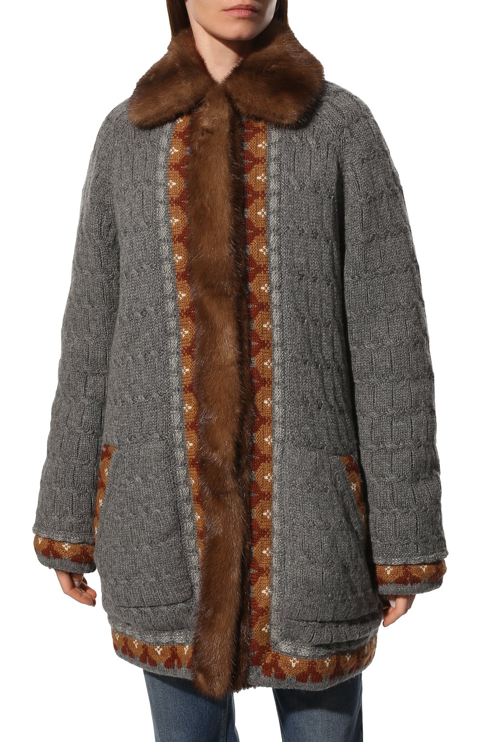 Двусторонняя шуба из меха норки LORO PIANA коричневого цвета по цене 2995000 руб., арт. FAL8391, фото 3 Двусторонняя шуба из меха норки LORO PIANA, арт. FAL8391, фото 3